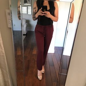 Haute Hippie silk drawstring pants